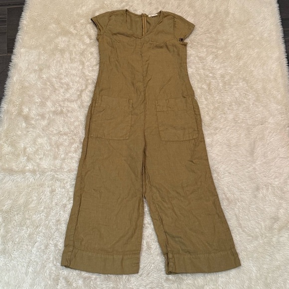 Suunday The Linen Jumpsuit in Fennel Seed - Size XS - Picture 2 of 4